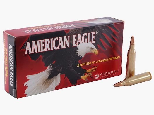Federal American Eagle Varmint & Predator .22-250 Rem. 50GR JHP 20 cartuchos