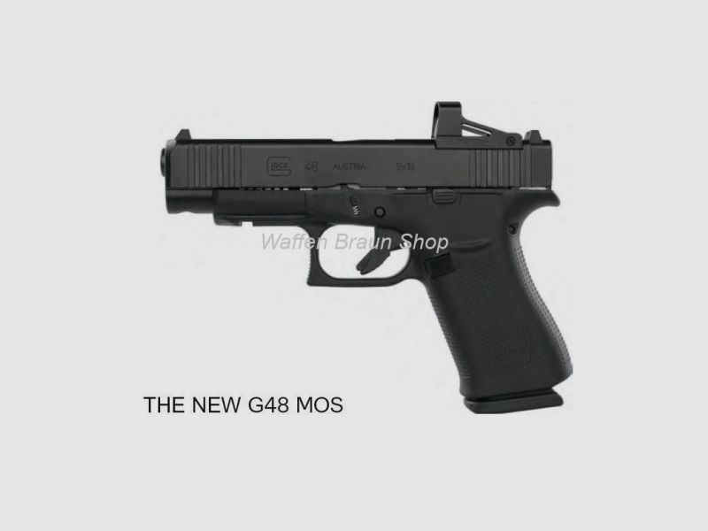 Glock Pistole G48 R7 M.O.S./FS 9mm Luger inkl. Shield RMSc Visier