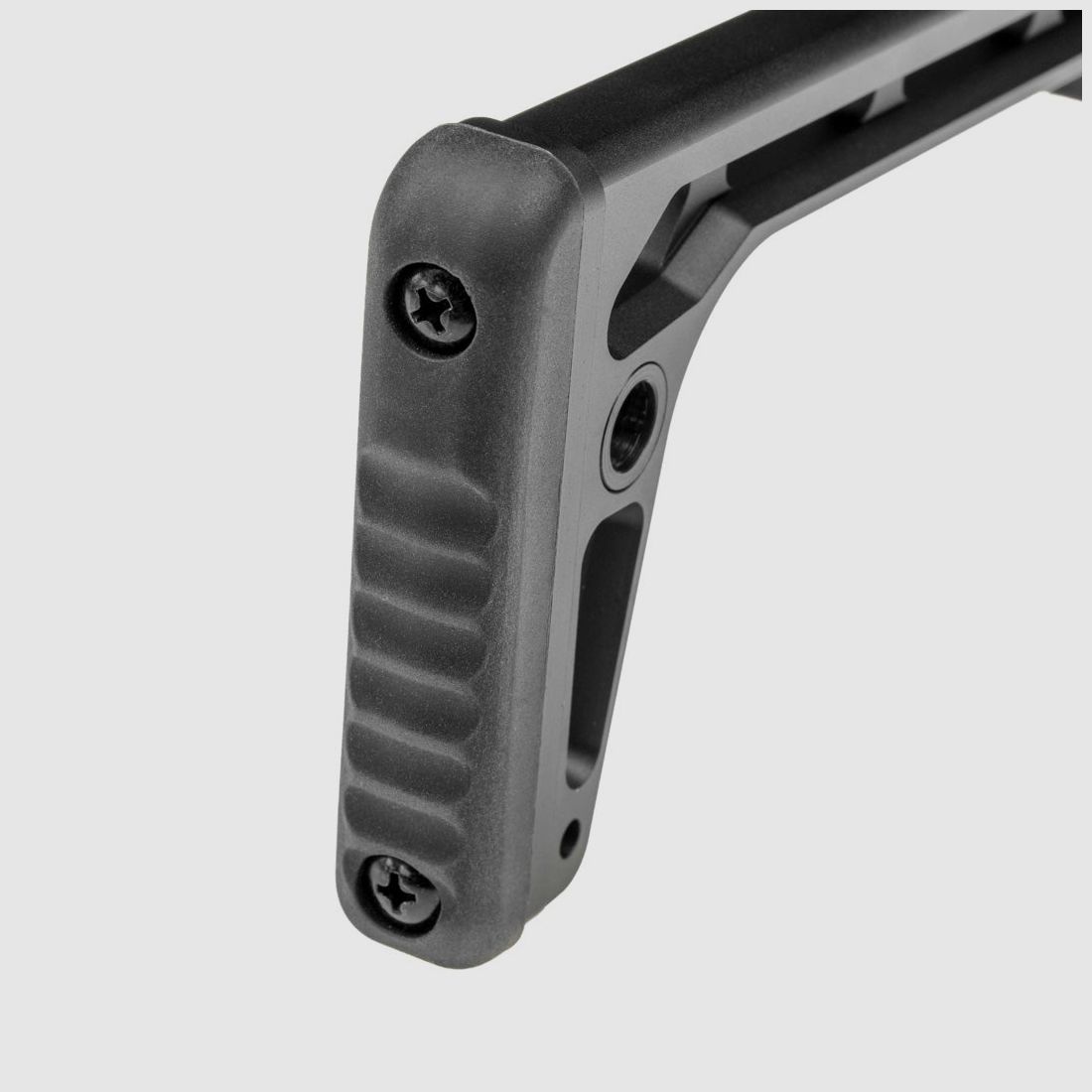 Schoudersteun | Huben GK1 Cal.22 & Cal.25 | Klapstock | CNC Aluminium | Zwart geanodiseerd, afbeelding 3 van 6