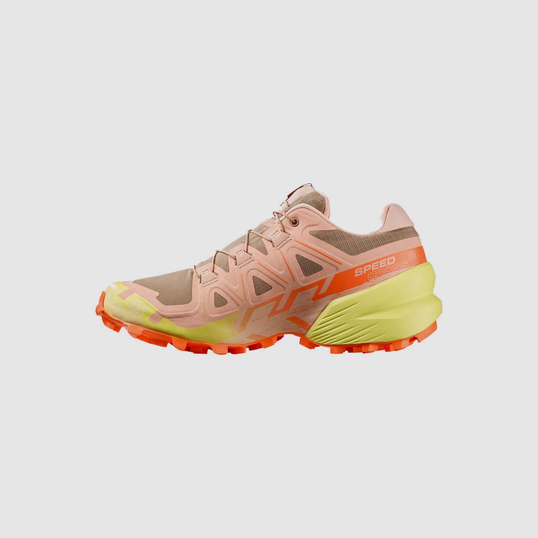 SALOMON – DAMES – SPEEDCROSS 6 W Burro / Sunny Lime / Almond Cream, afbeelding 3 van 6