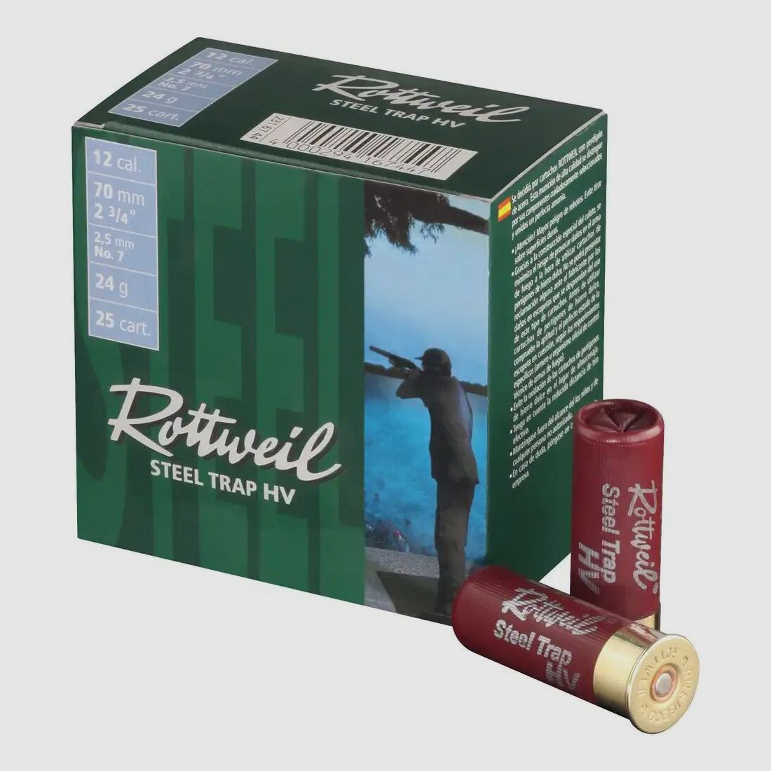 Rottweil RWS RUAG Trampa de acero 24 12/70 HV