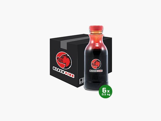 BLACK FIRE Original Buchenholzteer als Box 6x0,5 Liter