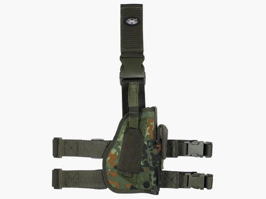 Pistolen Beinholster für Kurzwaffe - Rechtshänder - BW Flecktarn