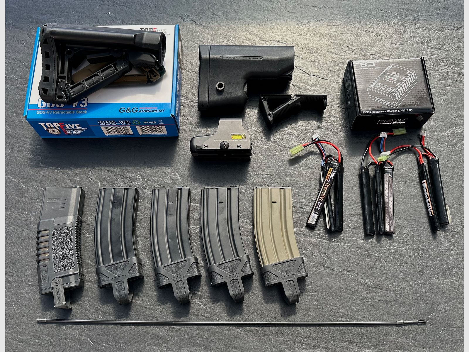 S-AEG complete set, like new (Ares Amoeba AM-009-BK)