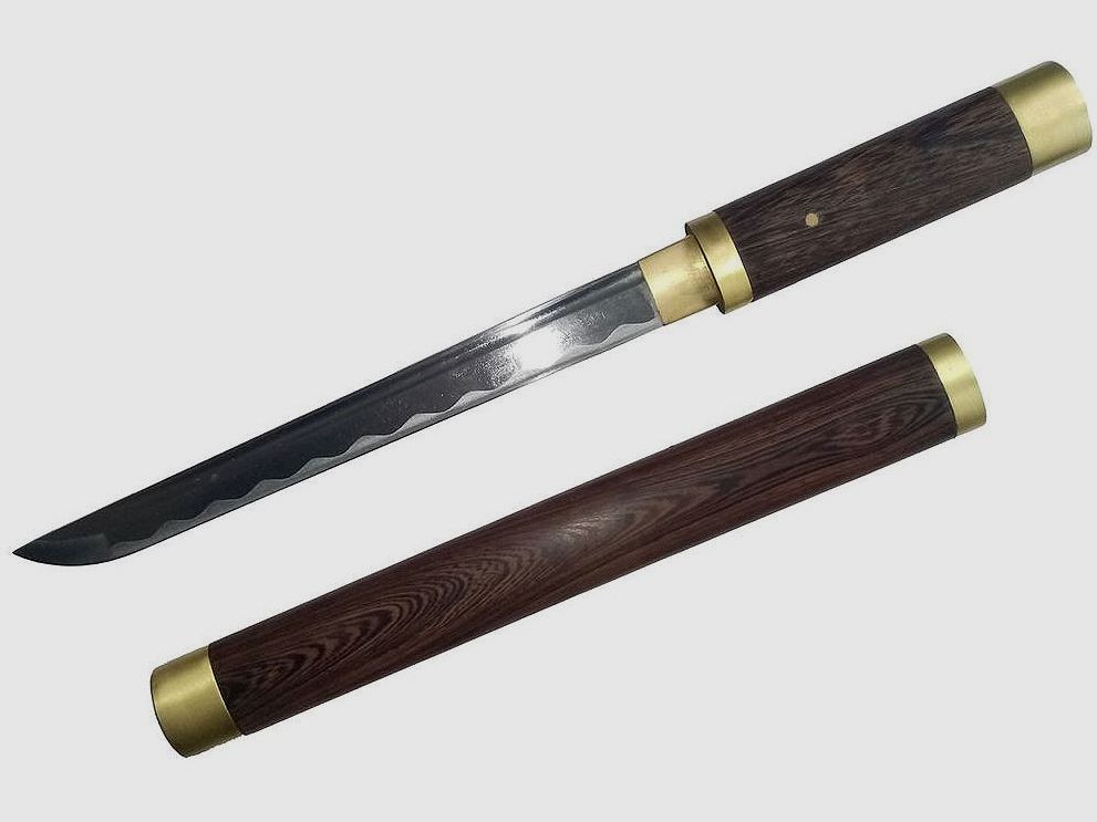 Tanto Akaya mit Saya aus Rosenholz