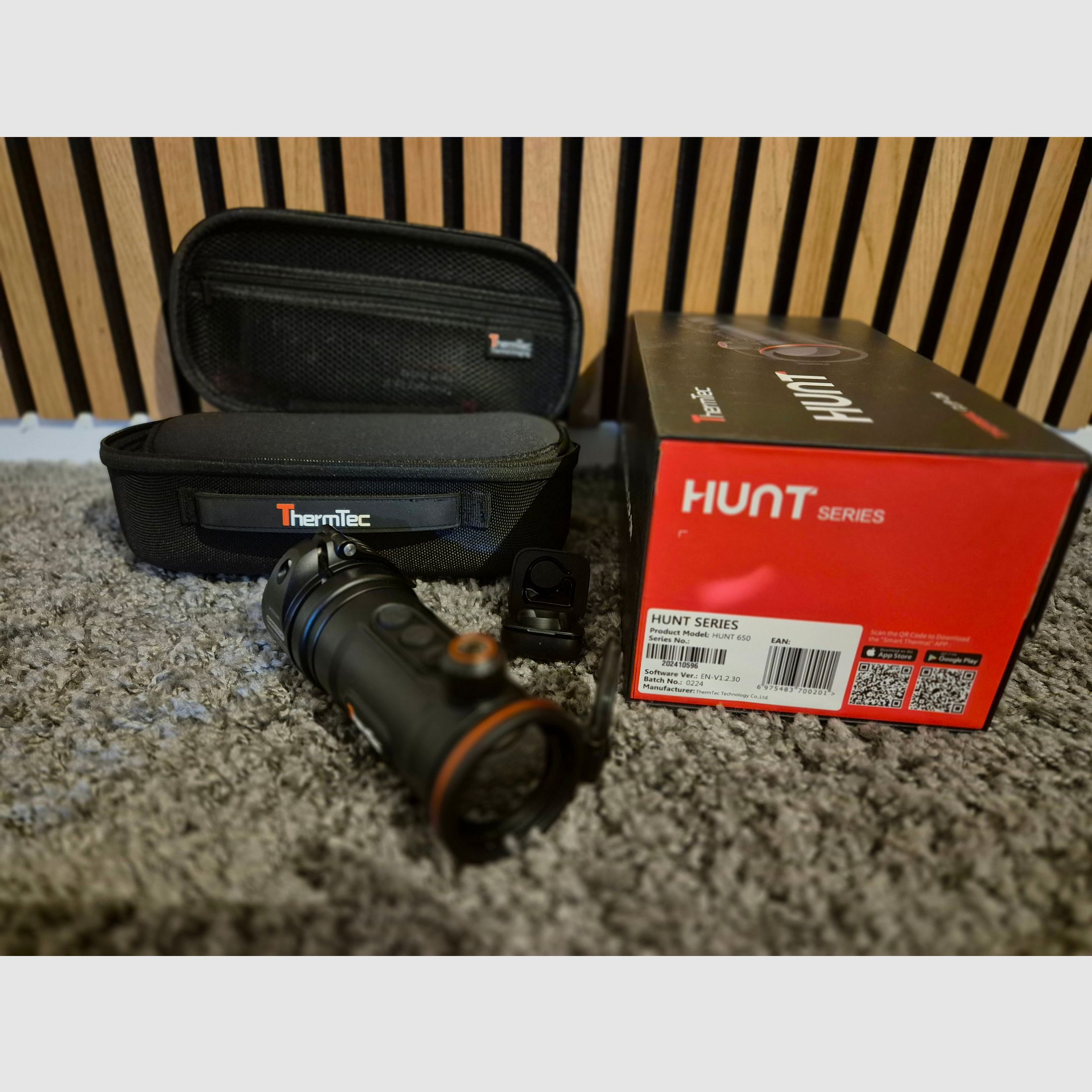 Thermtec Hunt 650 Clip On thermal imaging attachment including SmartClip adapter 56mm