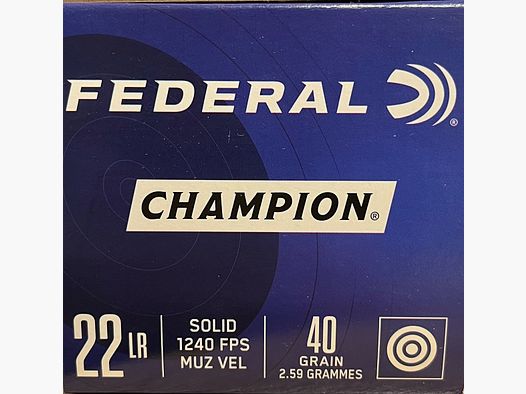 Federal Champion .22lr 40grs - 5000 Schuss