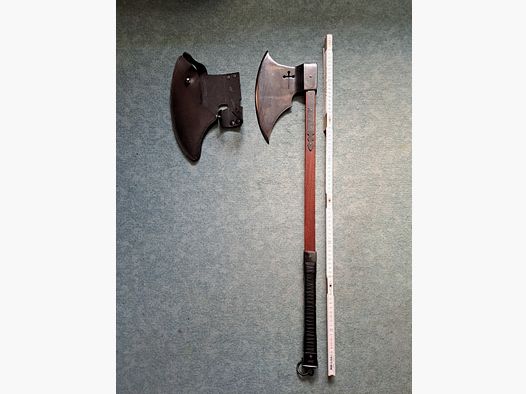 Épée à deux mains croisée environ 80 cm (tranchante, 18+!)