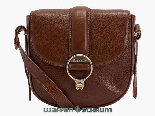 Bolso de cuero Barbour Elm Crossbody marrón