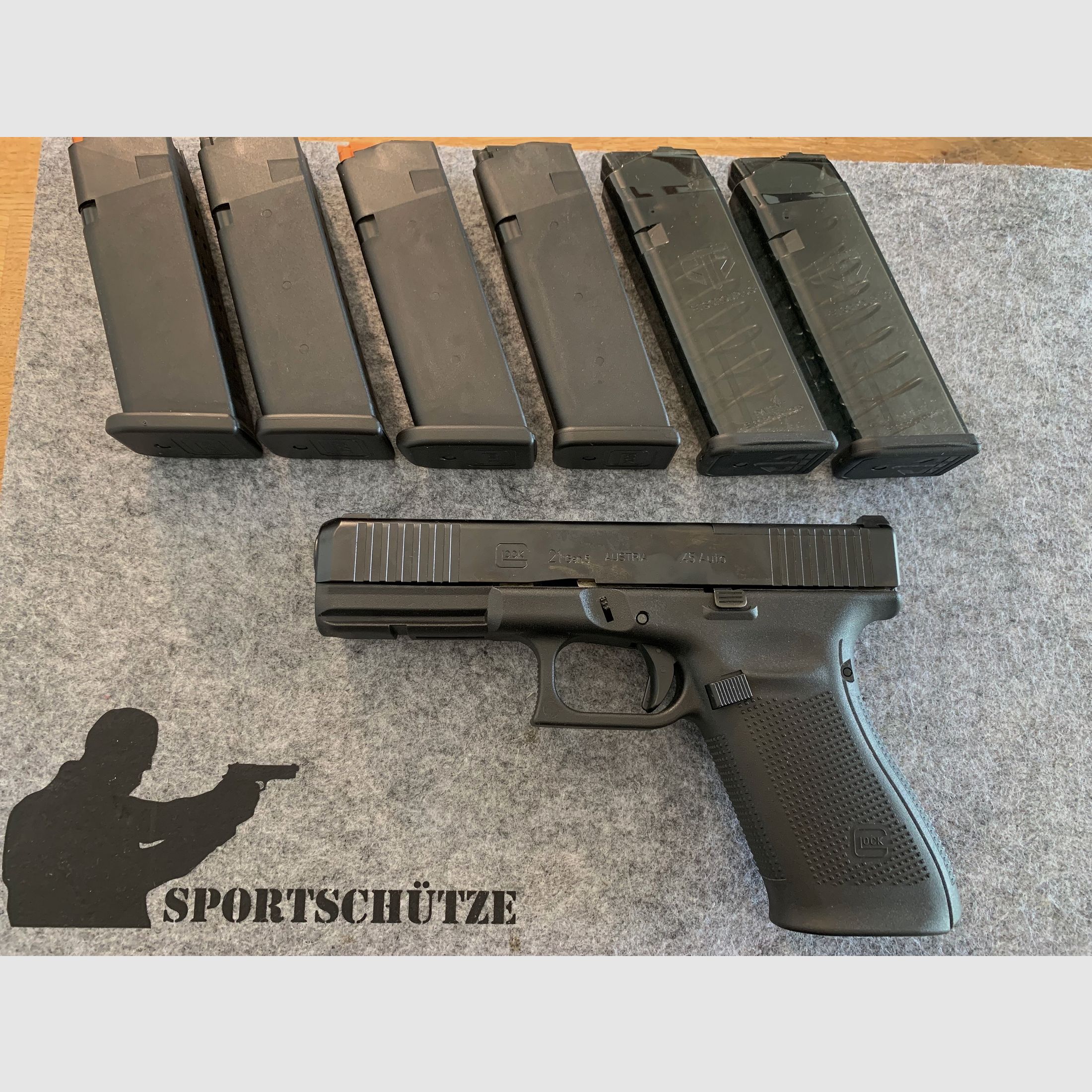 Glock 21 Gen5 MOS + Full Set Zubehör