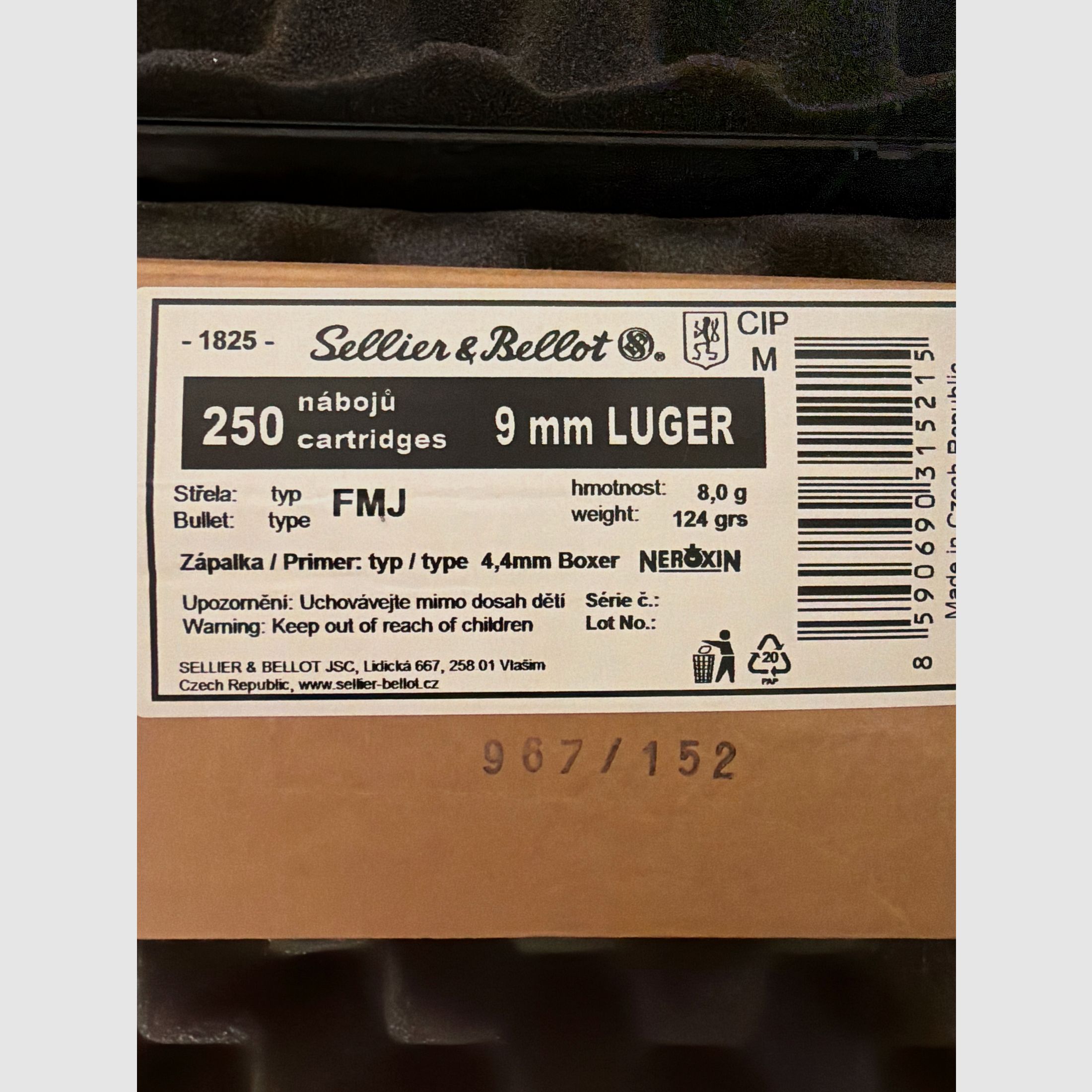 9mm Luger von Sellier & Bellot