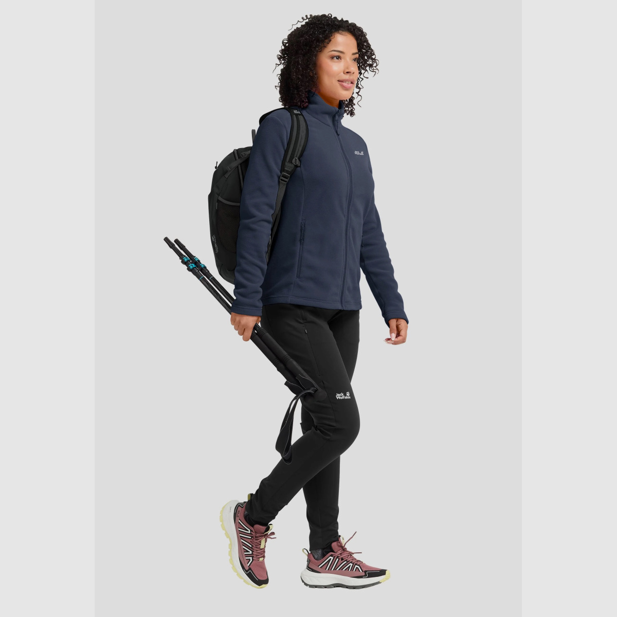 JACK WOLFSKIN leichte Fleece-Jacke Midnight Sky