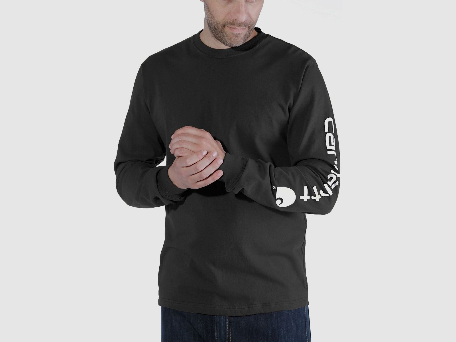 T-shirt à manches longues Carhartt Homme Noir S