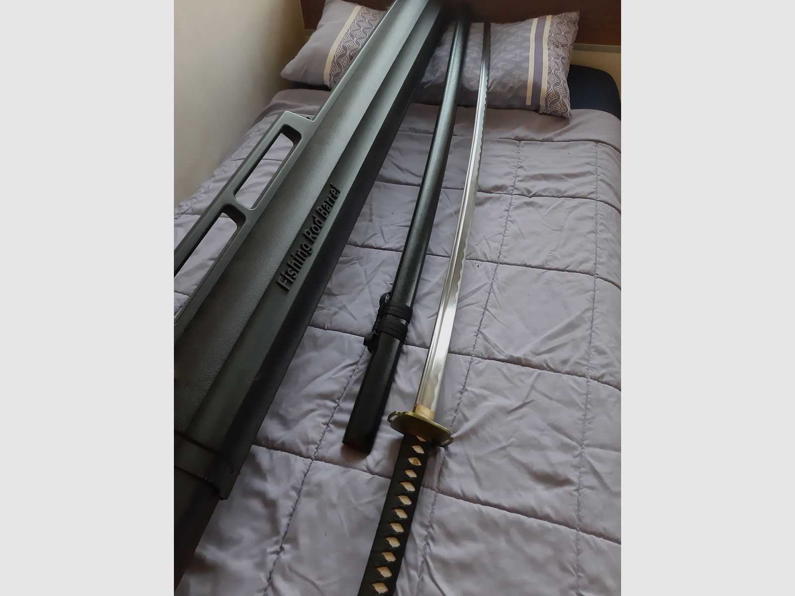  1 NODACHI / ODACHI  Samurai Schwert NEU  + 1 Hartschalen  Transportköcher ,                 S PEZIAL KOMBINATION  TOP
