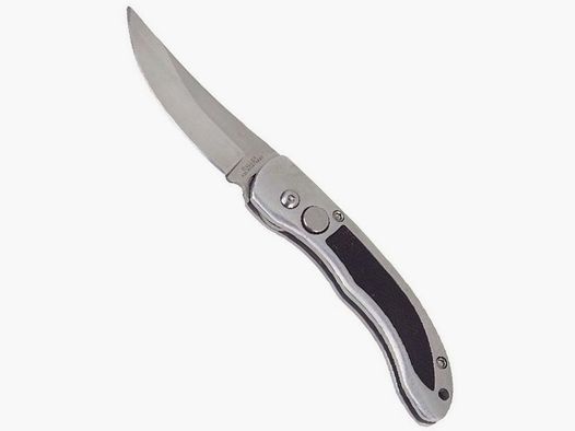 Cuchillo de muelle con hoja curva, 420rsf, con clip