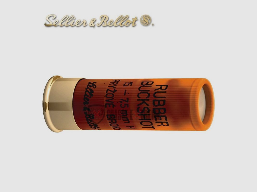 25 S&B Rubber Buck Shot Chevrotine Rubber cartridges cal.12x67.5 15gr
