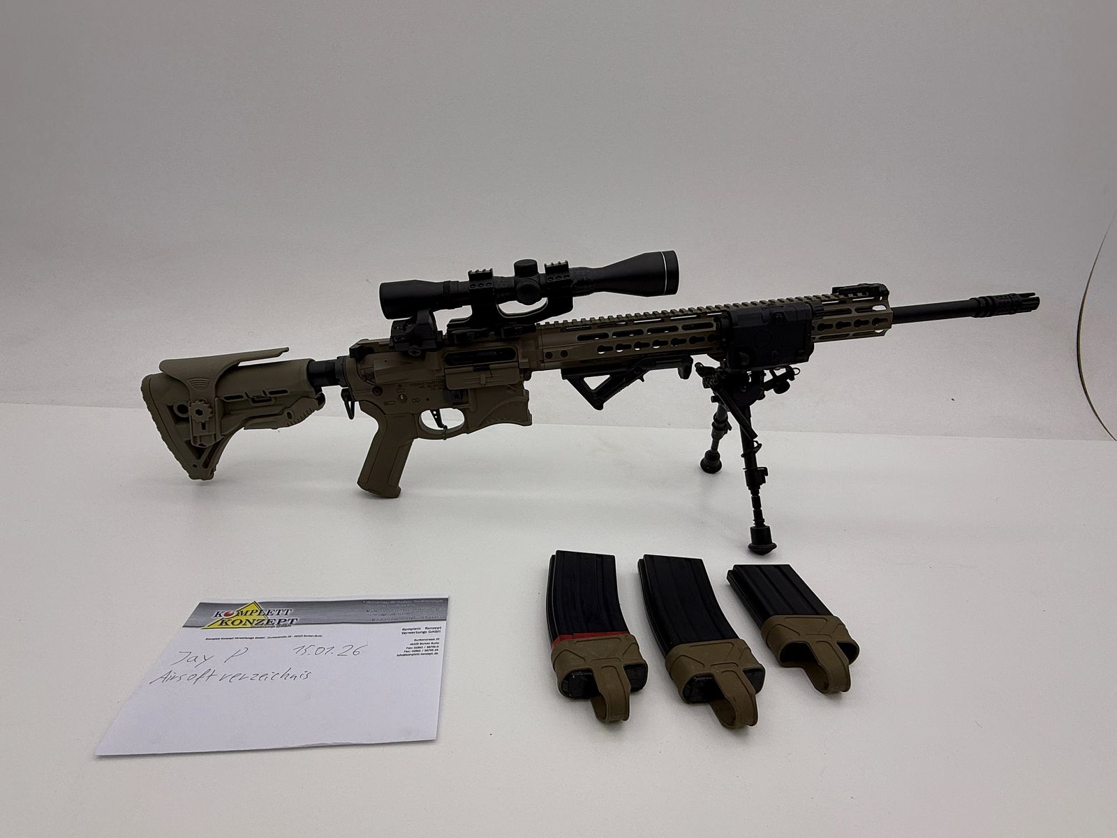 ARES Amoeba Spartan KeyMod Airsoft S-AEG – DMR-Optics – Prima proprietà