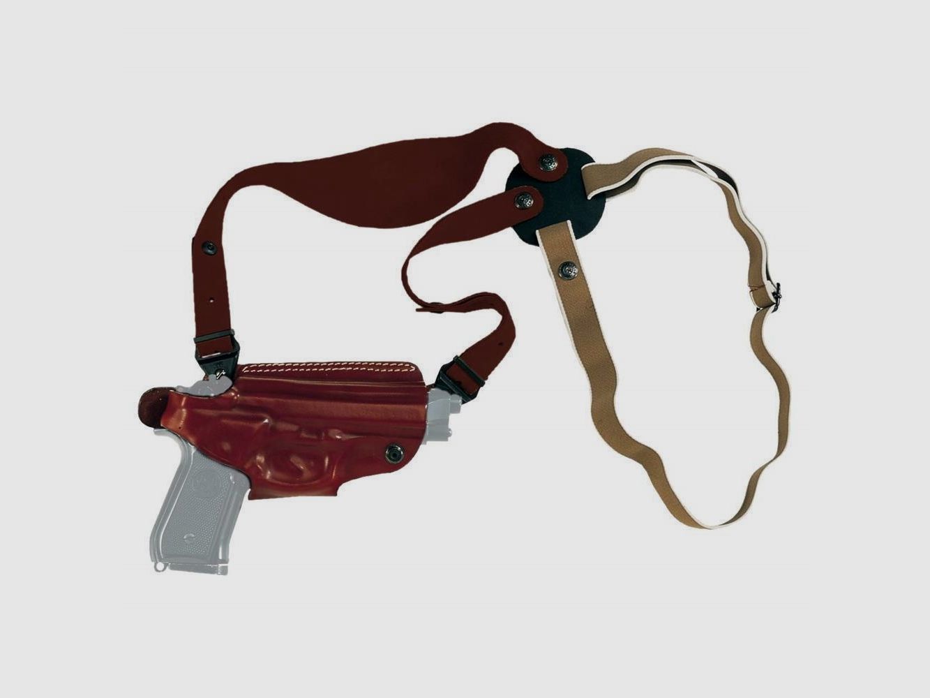 Mehrzweck-Schulterholster/Gürtelholster "Miami" Beretta APX /Compact/Centurion-Schwarz-Rechtshänder