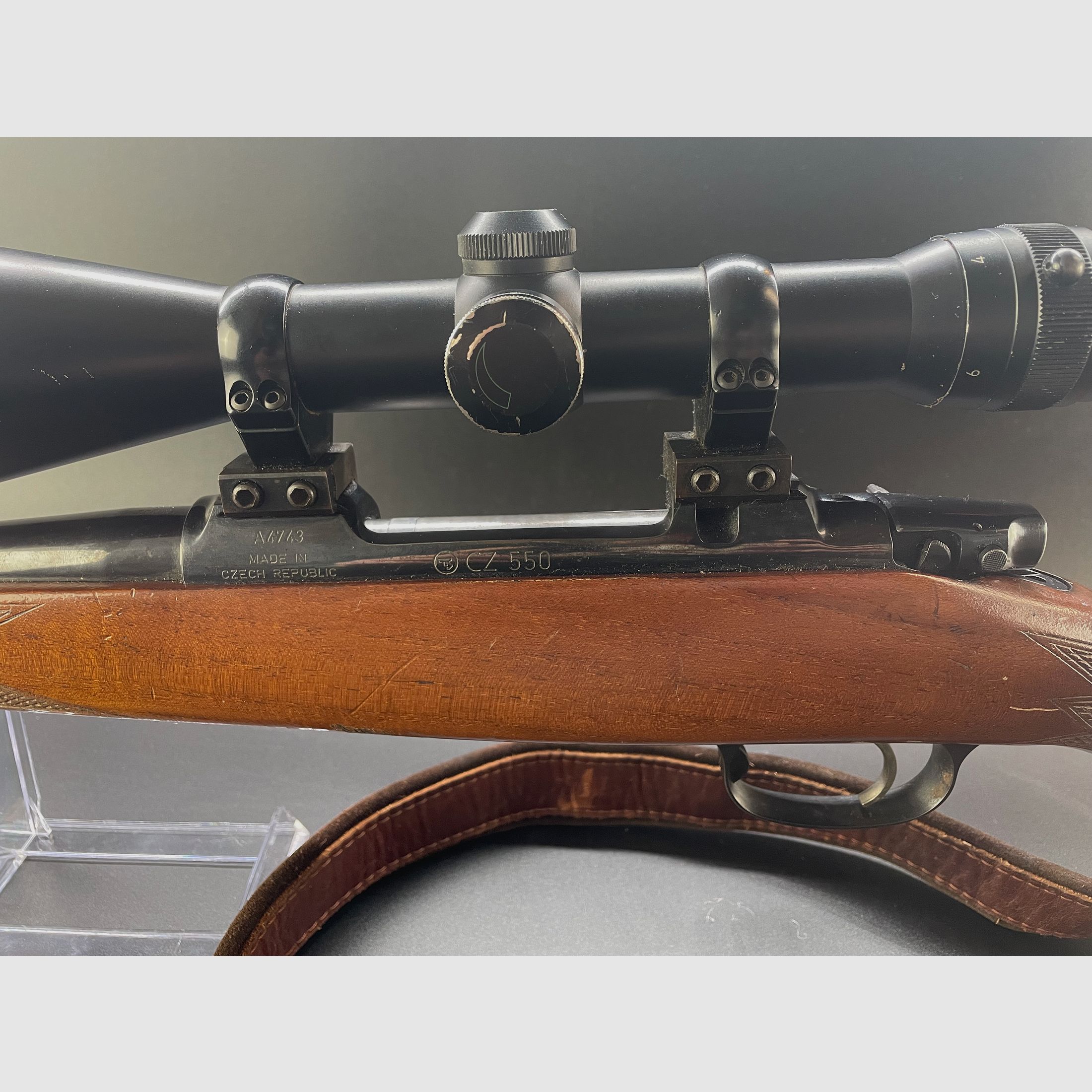 Fucile a ripetizione Brünner Waffenwerke Mod. 550 .308Win con montaggio a morsetto originale Kettner ZF 3-12x56