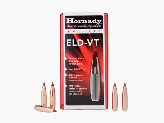 Hornady Projectielen Kal. .224 62 gr ELD-VT™ (doos van 100)