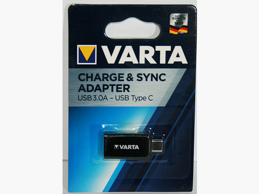 VARTA Charge&Sync Adapter Wärmebild Nachtsicht Lampen Wildkamera Kartenleser | von USB 3.0 > USB C