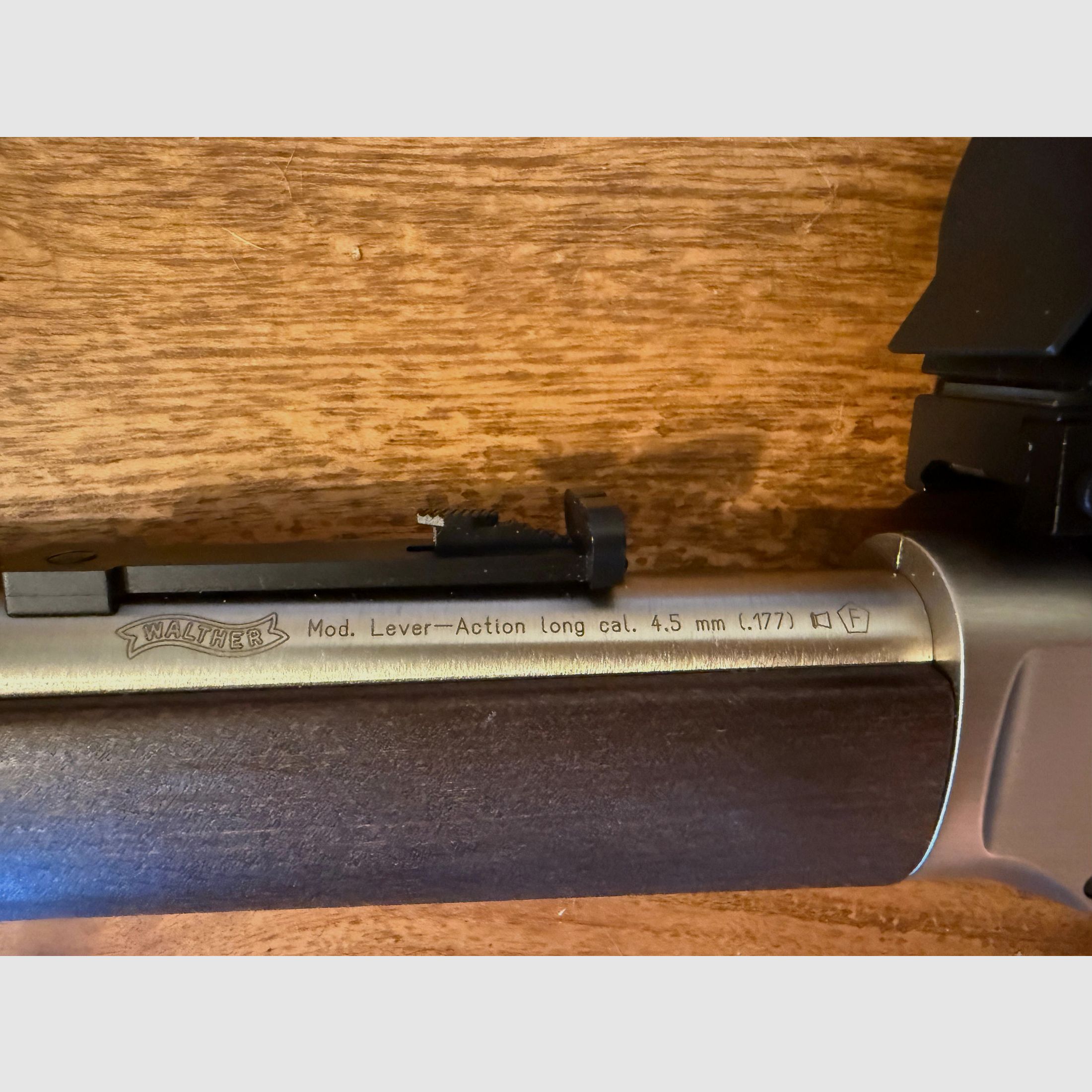 Walther Lever Action Steel Finish 4,5 mm Diabolo CO2-Gewehr 88 Gramm Version 