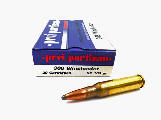 Patronen PARTIZAN Kal. 308Win 180gr SP