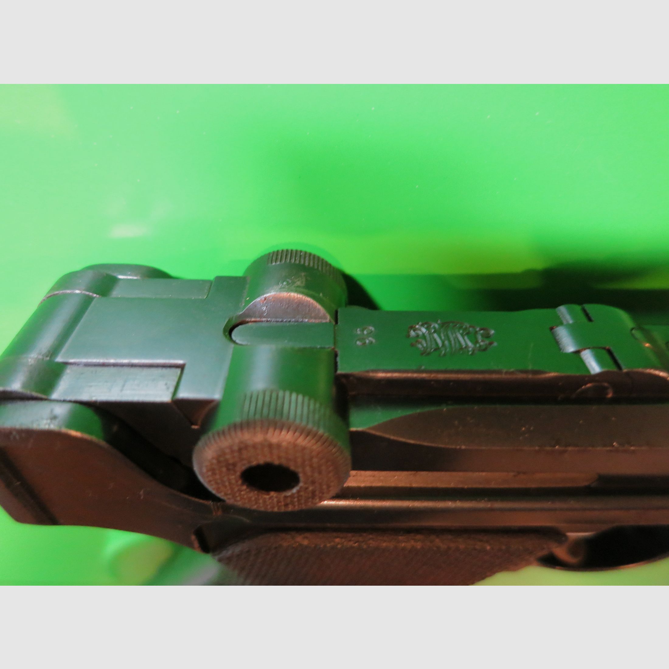 Deutsche Waffen- und Munitionsfabriken (DWM) 1915 , lange Pistole 08 P08, Ari P08 (Artillerie), 9 mm Luger     #61-