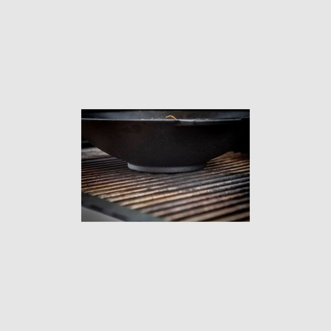 Grillfürst Gusseisen Wok mit 2 Griffen, Durchmesser 30cm