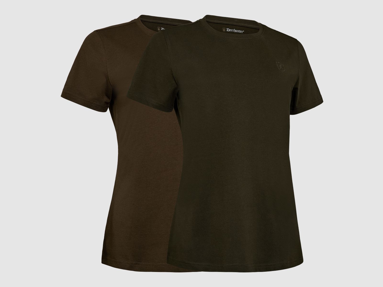 Lady 2er-Pack T-Shirts - Fallen leaf / Timber – Kleidergröße Damen: 40