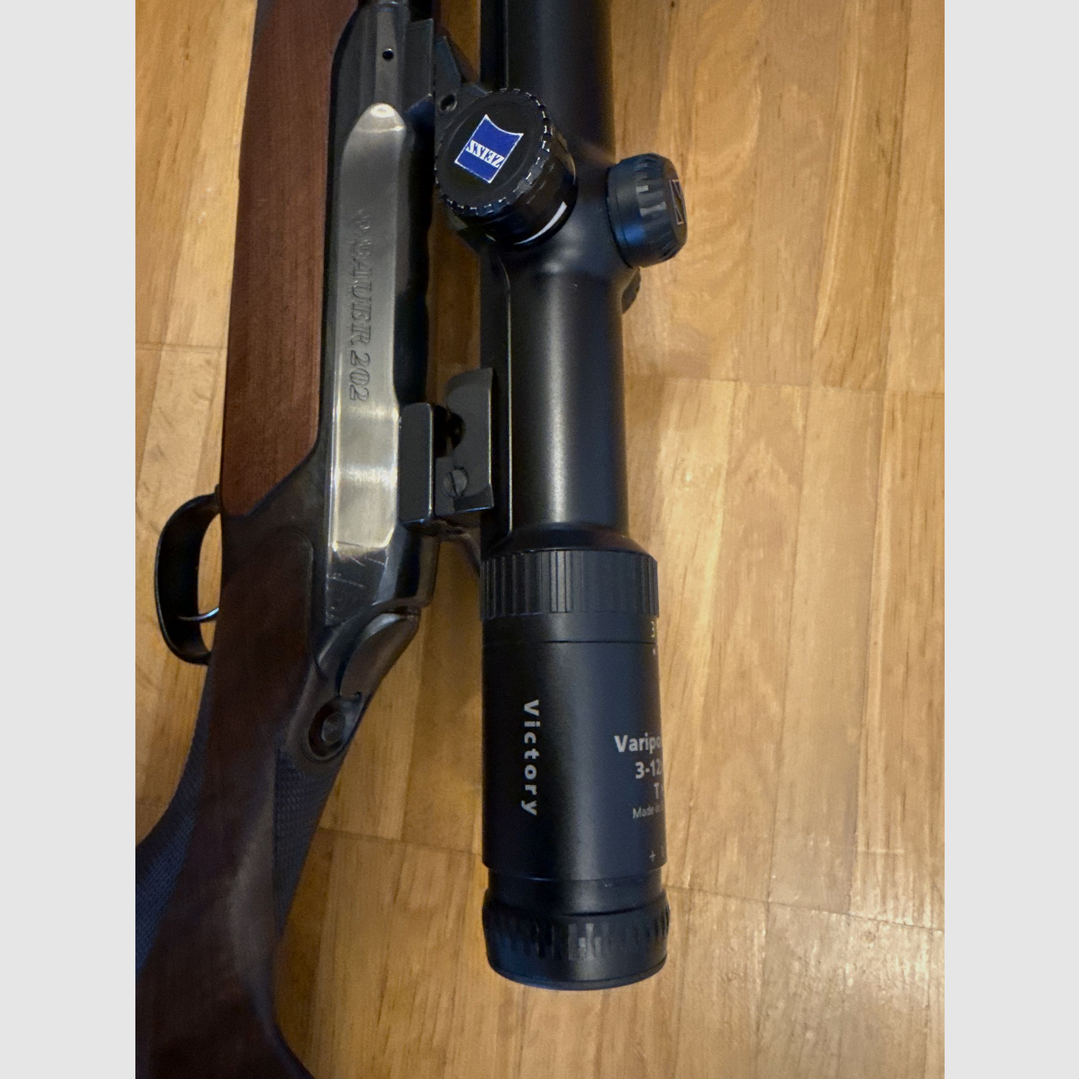 Sauer 202 carbine caliber 9.3x62 with scope Zeiss 3-12x56 Varipoint M