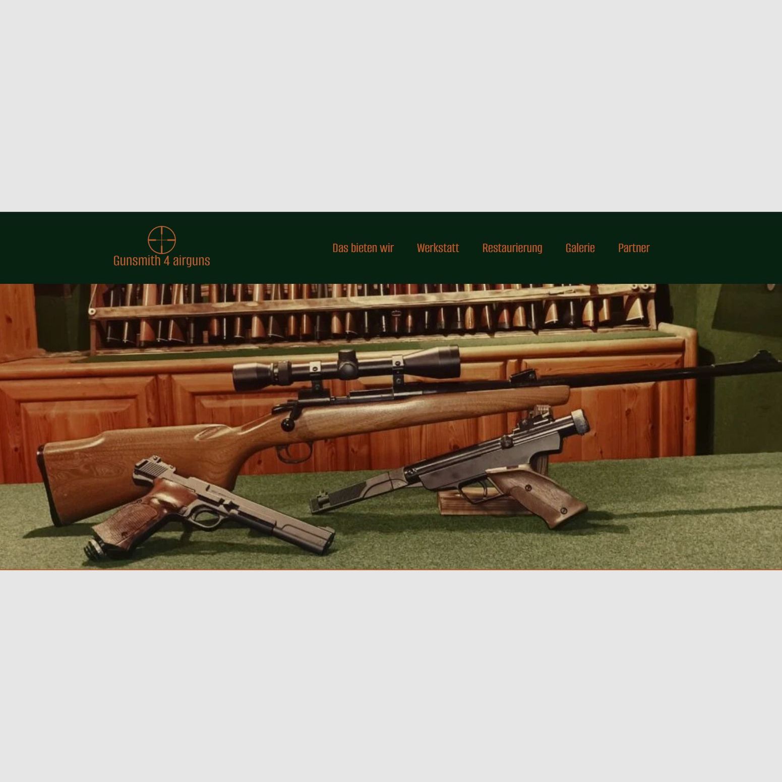 Servicio de reparación para armas de aire comprimido