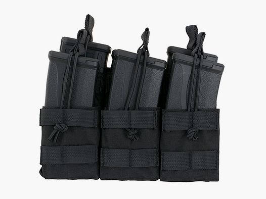 Triple Stacker M4/M16/AR-15 Mag Pouch - Black [8FIELDS]