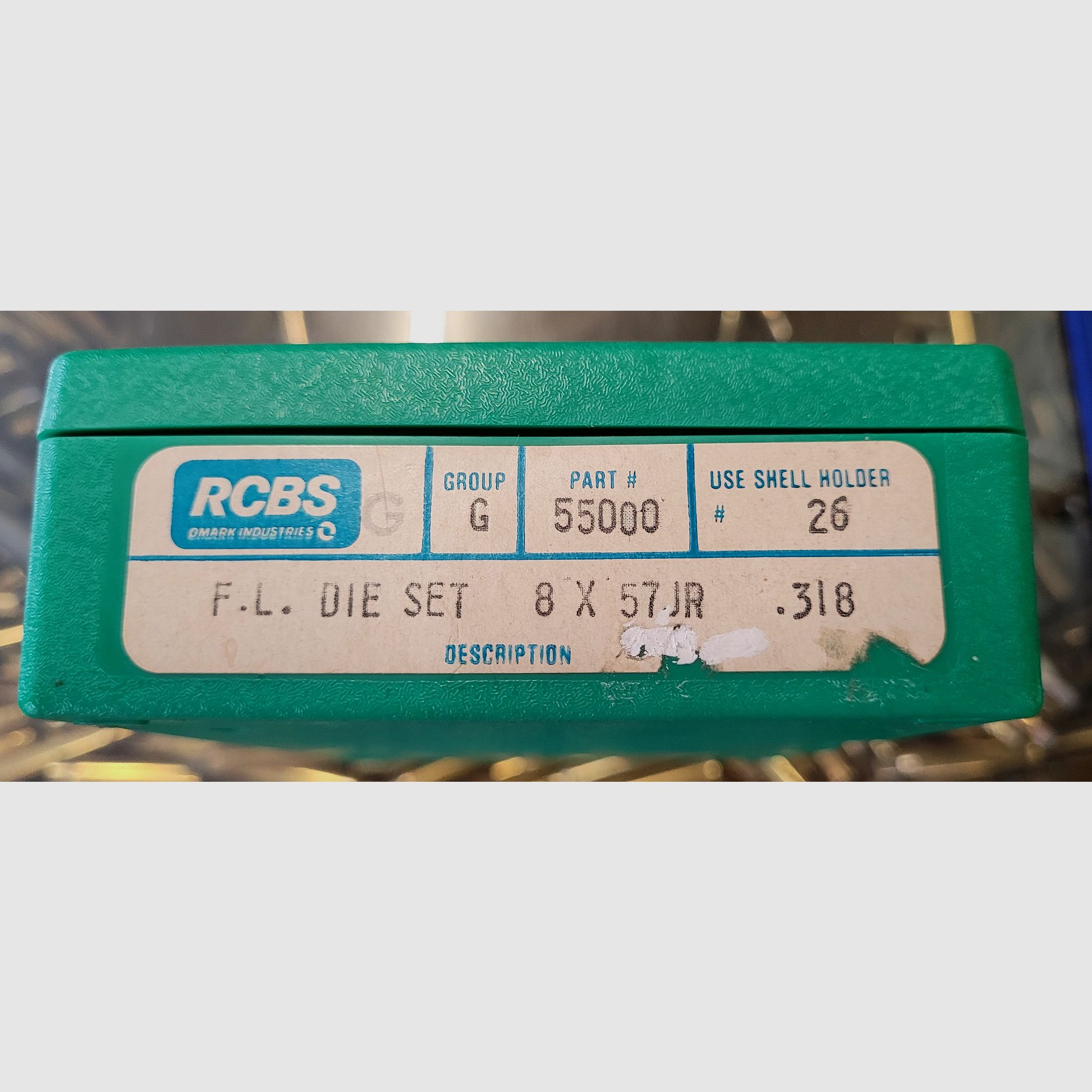 Set di matrici RCBS nuovo! 8x57 IR Drilling