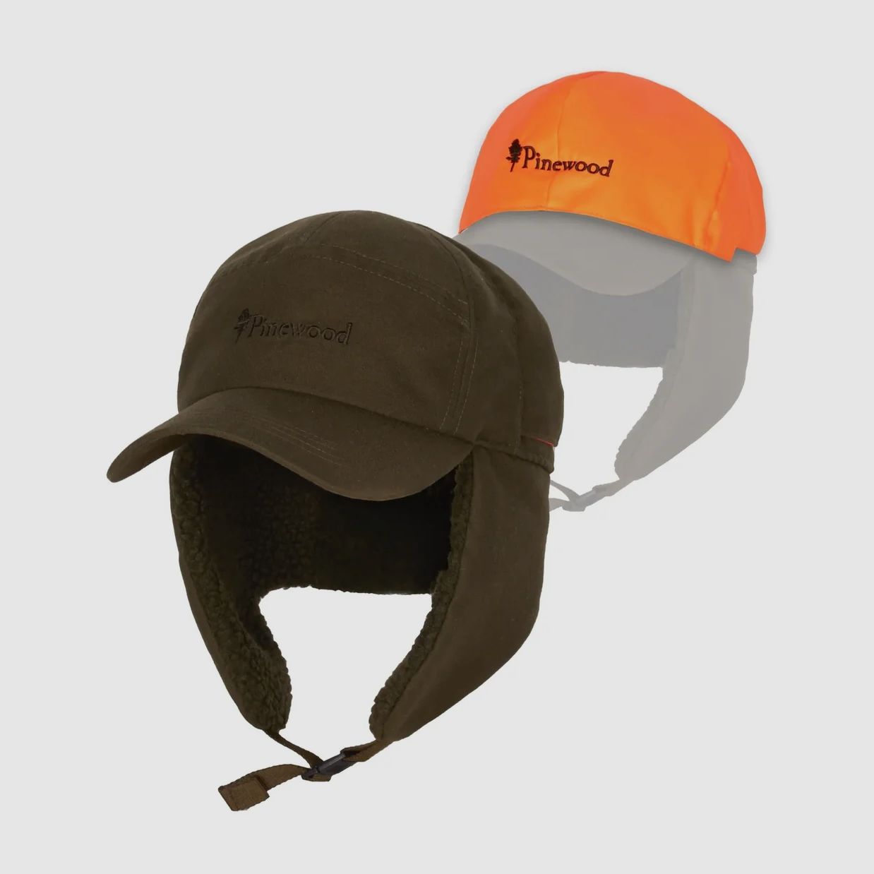 Pinewood Smaland wintermuts maat XL/XXL mosgroen/oranje