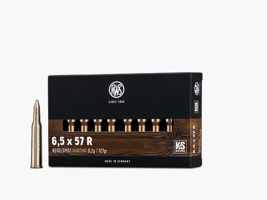 RWS 6,5X57 R Kegelspitz Hunting 8,2g 127grs