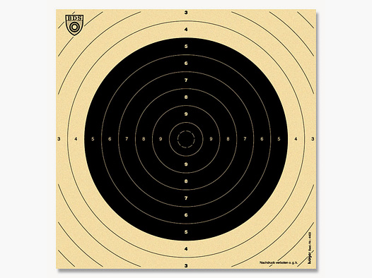 BDS 100M Zielscheibe Einsteckspiegel 25stk.