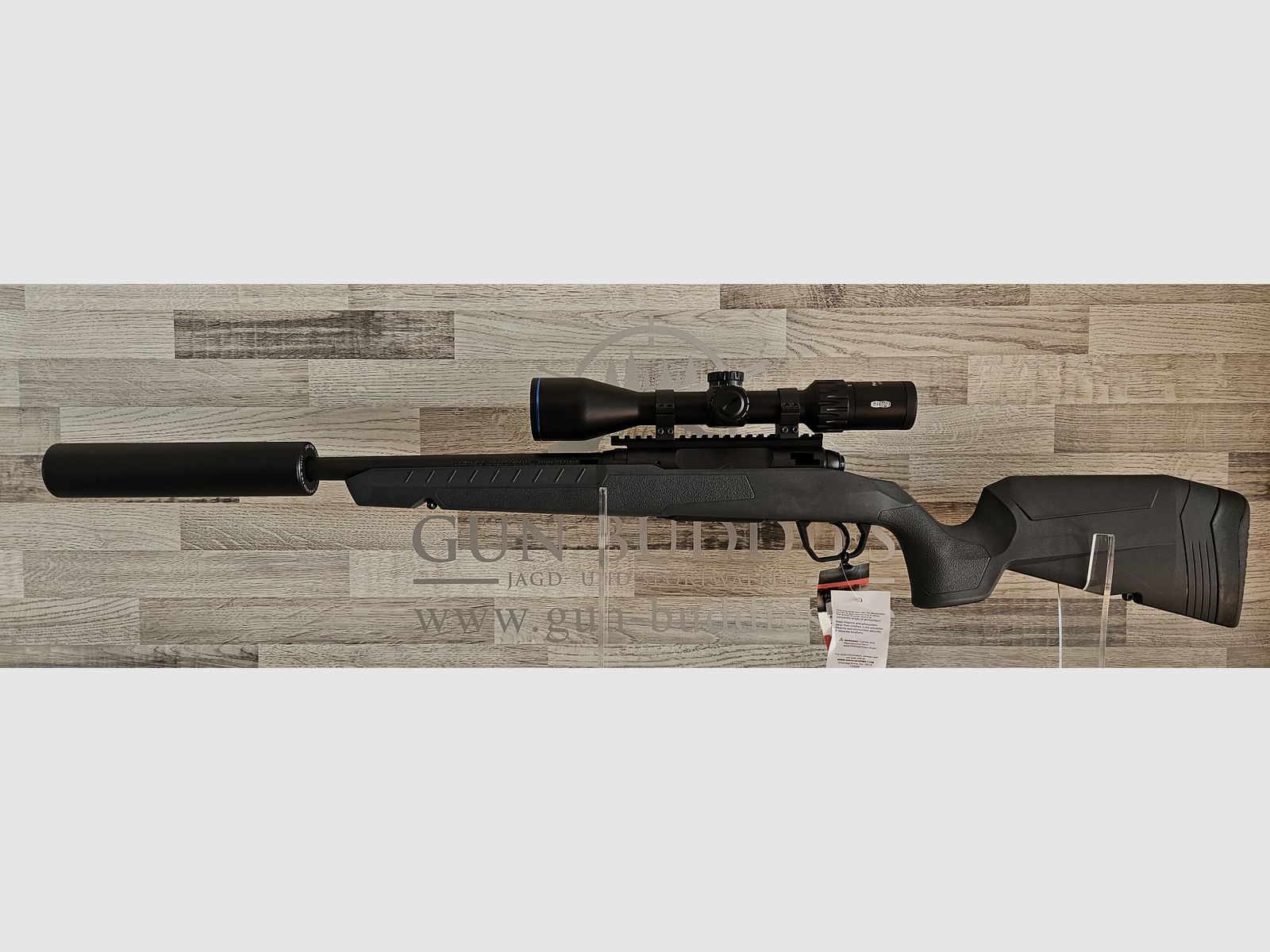Neuware vom Fachhandel - Repetierbüchse Savage AXIS 2 Gray .300AAC Blackout Komplettset Sonderpreis