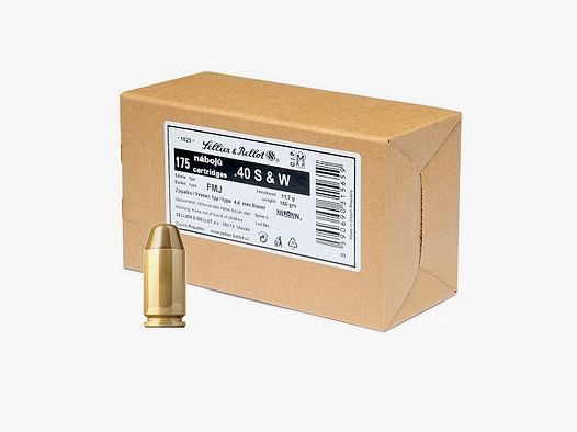 Sellier & Bellot FMJ 180grn .40 S&W (175 Stk.)