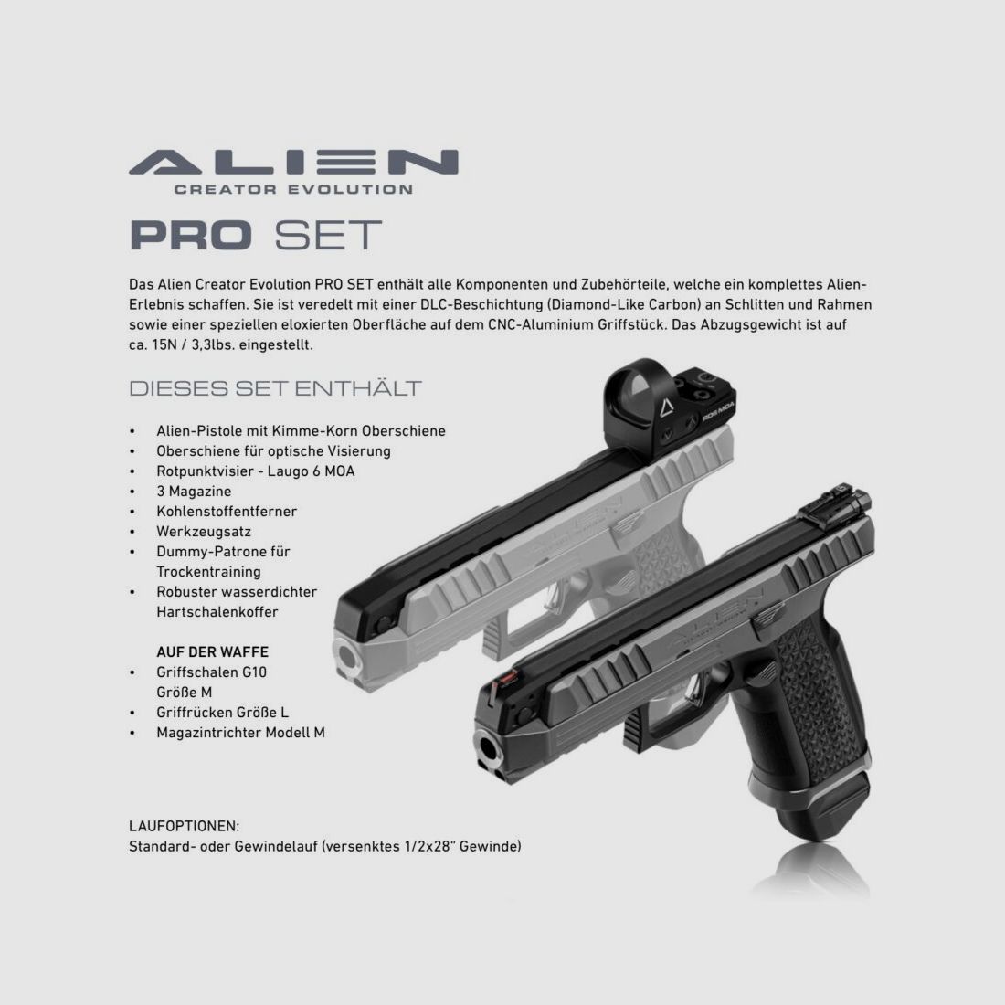 Lauge Arms Alien Creator Modell 2024 9mm Luger