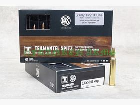 RWS partial jacket 5.6x50R Magnum 50gr. 3.2g 20 pieces tiered prices