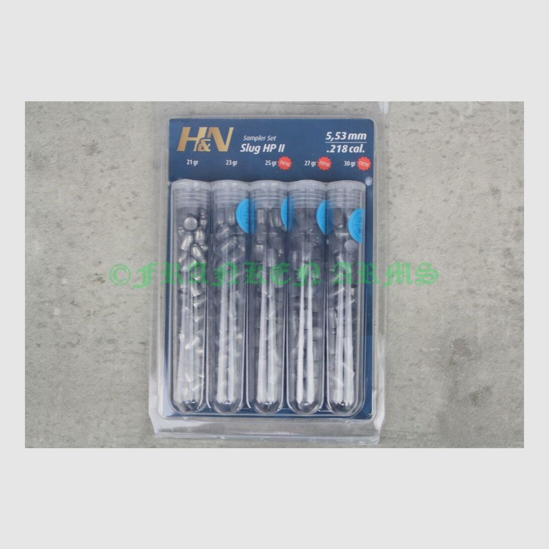 H&N Test Bullets SLUG HP 5.53mm .218 150 pieces