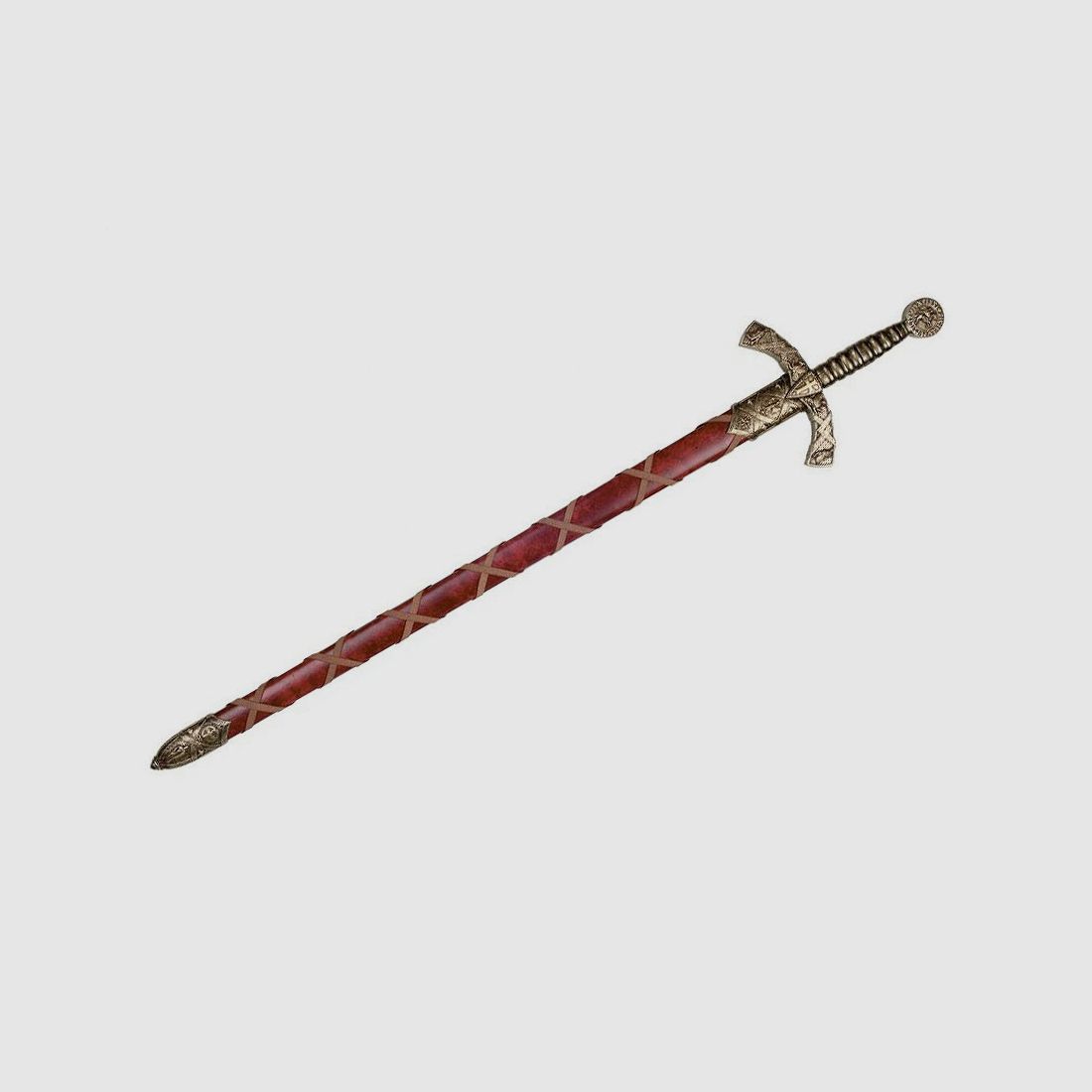 Tempelritter Schwert mit roter Scheide