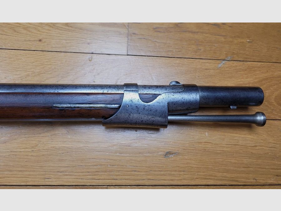 Sehr schönes Infanteriegewehr Modell 1842 T - Kaiserliche Manufaktur Châtellerault 1853 – Waffe mit Nummer und 64. Linie – TBE, Bild 9 von 31
