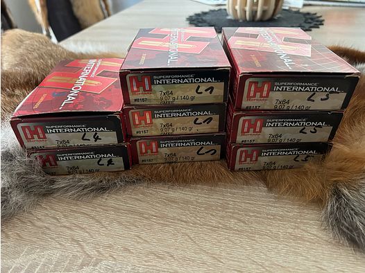 7x64 Hornady Superperformance GMX 140 gr. lead-free, similar to ECX ammunition