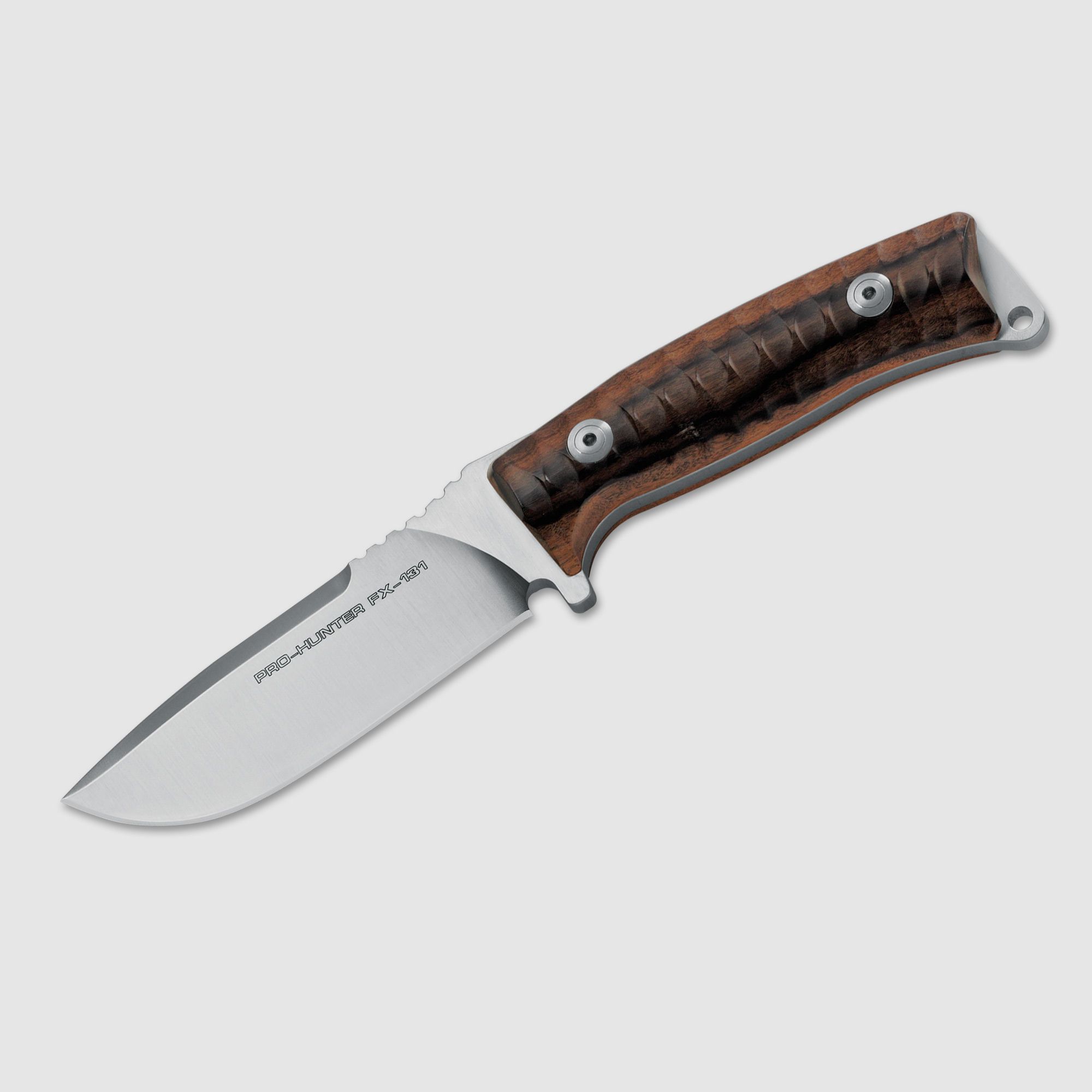 FOX KNIVES PRO HUNTER WOOD Jagdmesser Lederscheide