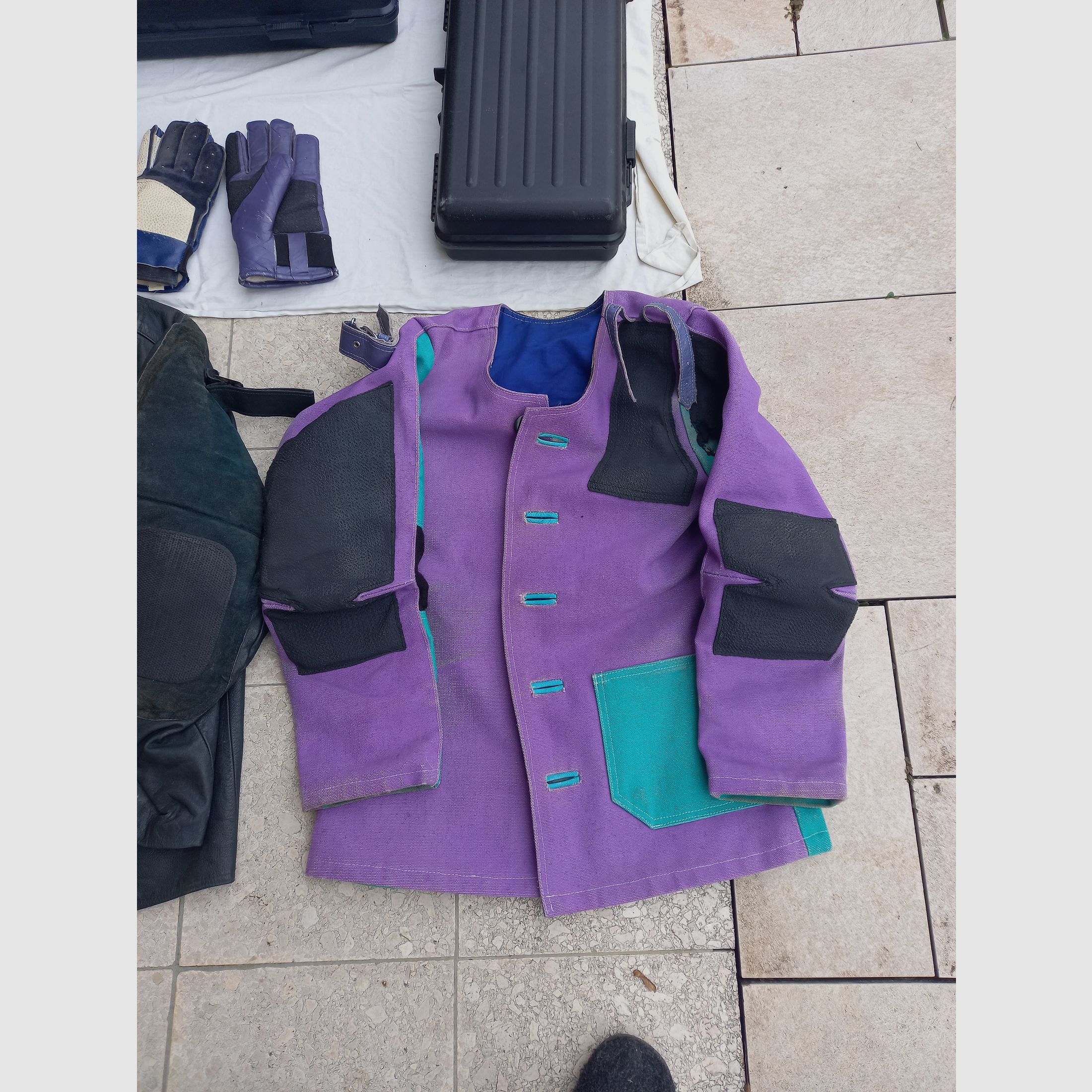 Schießjacke Schießhandschuh Tasche Koffer für Luftgewehr Luftgewehre