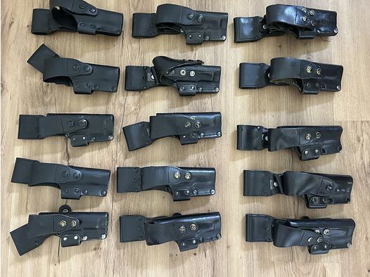 7 Stück Originale Holster der deutschen Polizei für Sig P225 bzw. P6