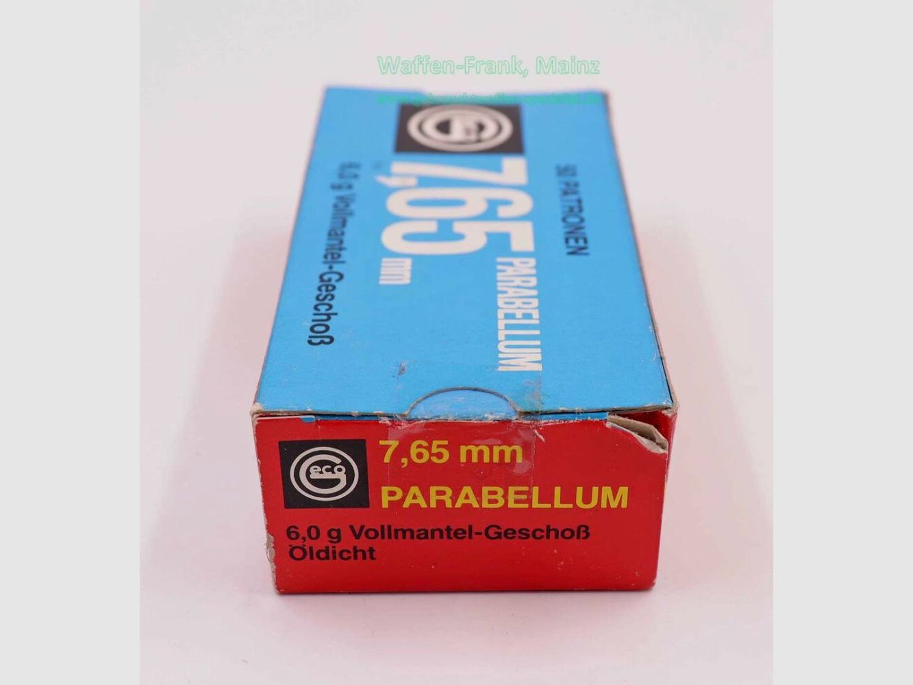 Geco - Fürth Pistol Ammunition 7.65 Luger/Parabellum