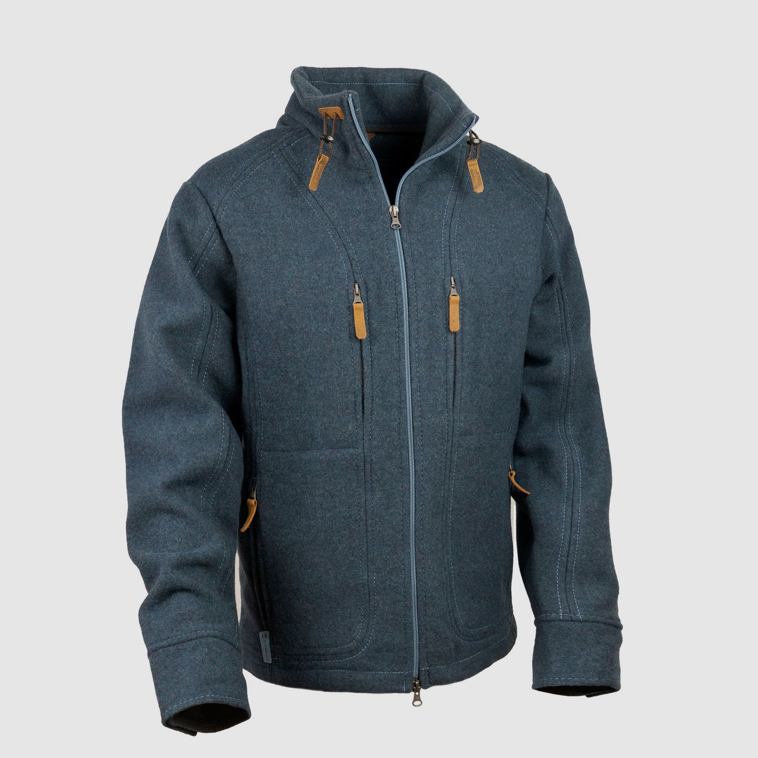 Lodenfleecejacke "Kragenhuber" Mod. 2023, Petrolblau